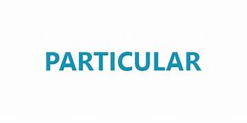 particulares